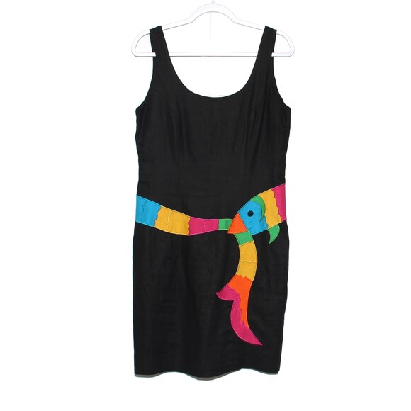 Vintage Parrotfish waist sleeveless jumper dress Deborah Laws Size 12 - Picture 5 of 5